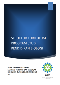 Struktur Kurikulum Prodi Pendidikan Biologi